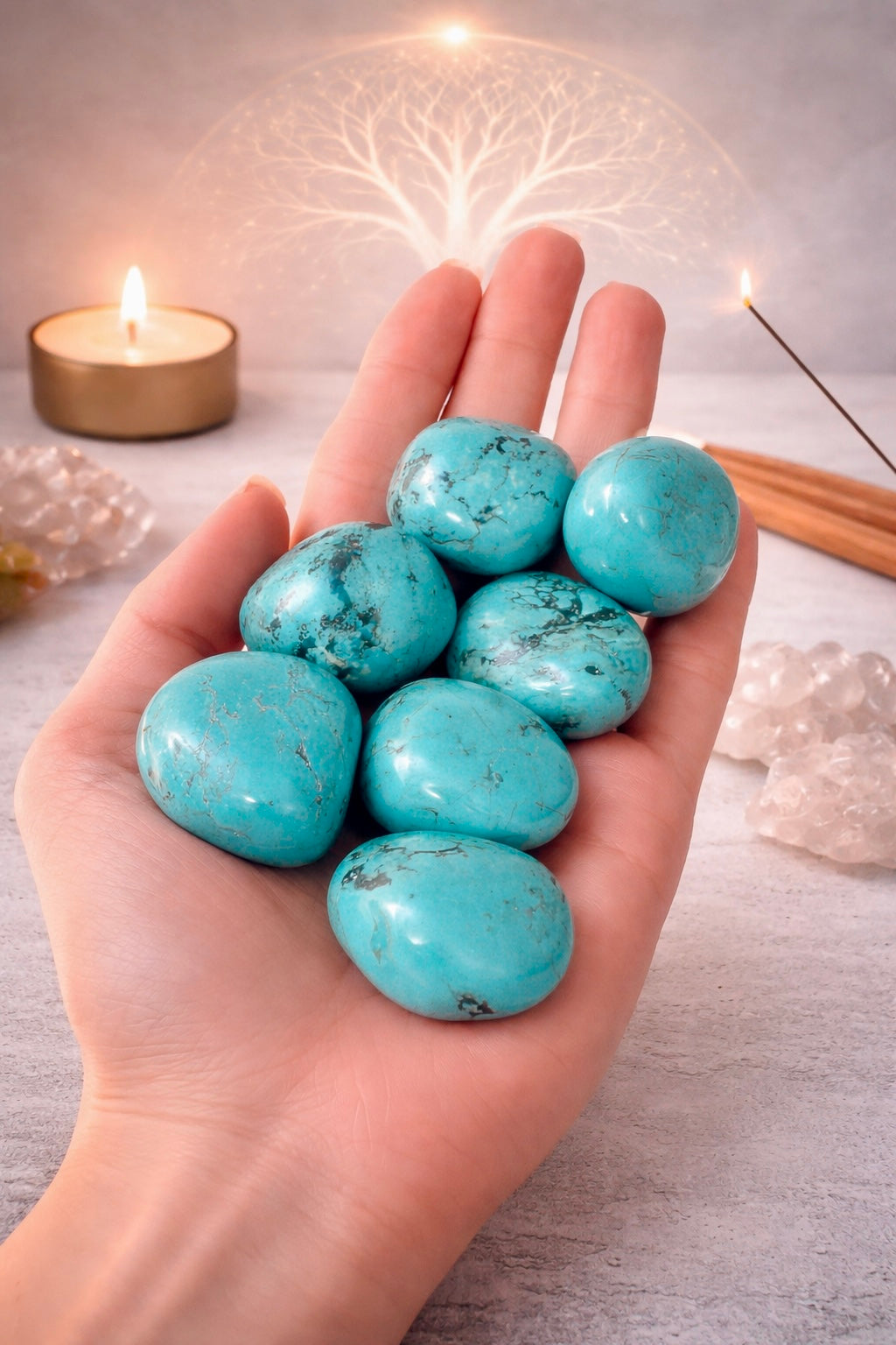 Türkis Trommelstein ca. 2,5 cm – Edelstein für Schutz & Balance