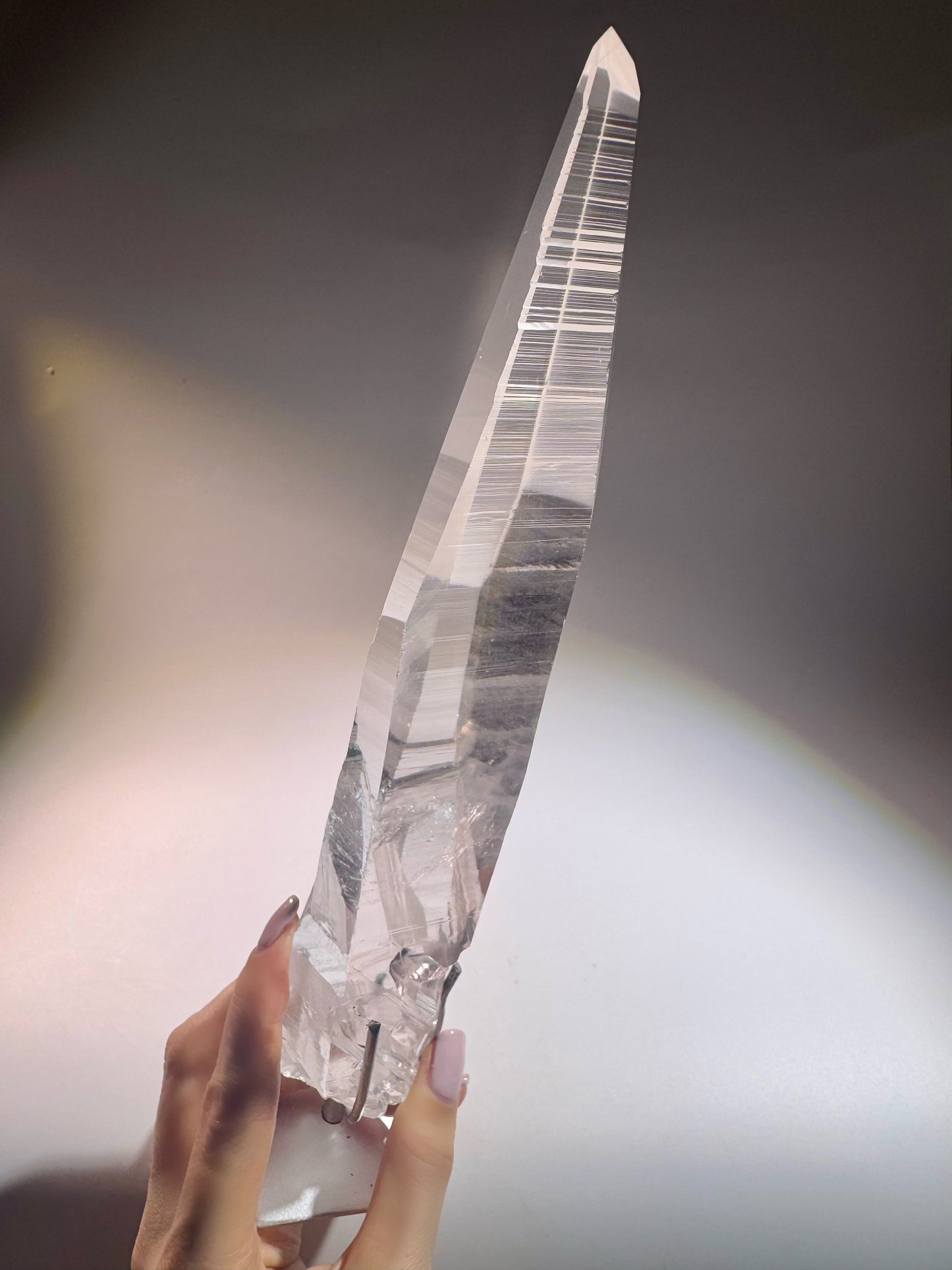 Transparenter Lemurian-Quarz in Museumsqualität – einzigartige Form, naturbelassen & hochenergetisch