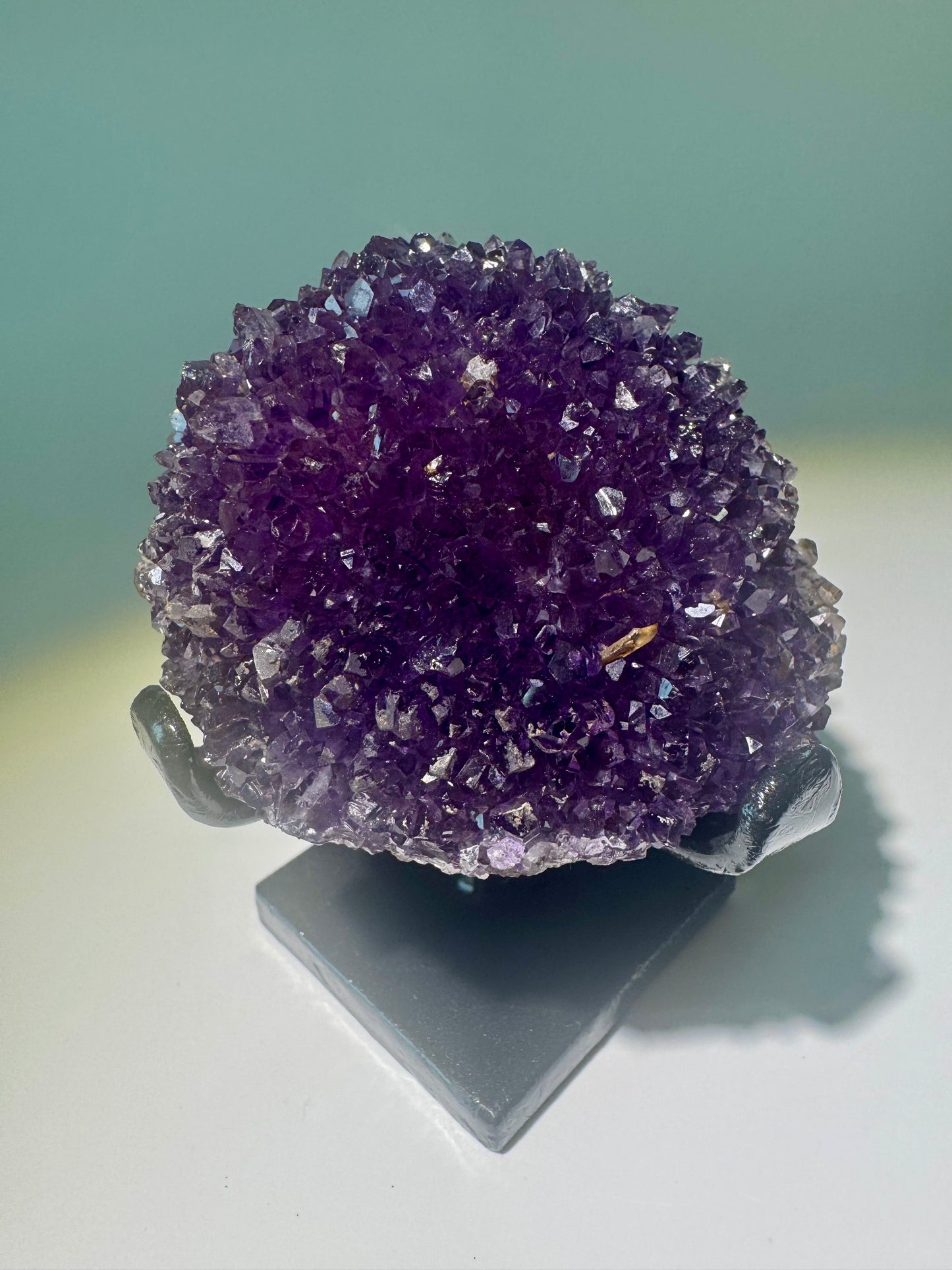 Uruguay Amethyst Kristallblüte mit Phantomspitzen – 1A-Qualität, ethisch gewonnen