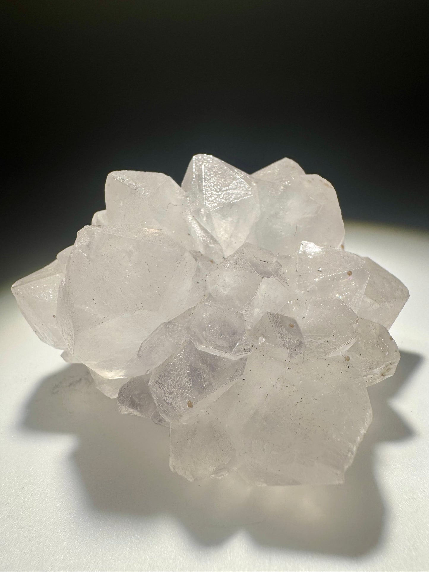 Weisse Quarzblüte 7.3cm – Stalaktit Kristall Uruguay