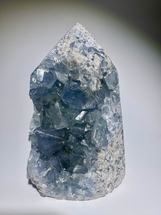 elestin Kristall aus Madagaskar – 11 cm Spitze mit extra Klarheit