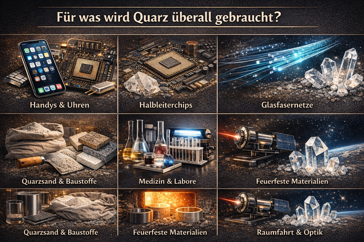 Quarz & Bergkristall – Unverzichtbar für Medizin, Technik & Alltag