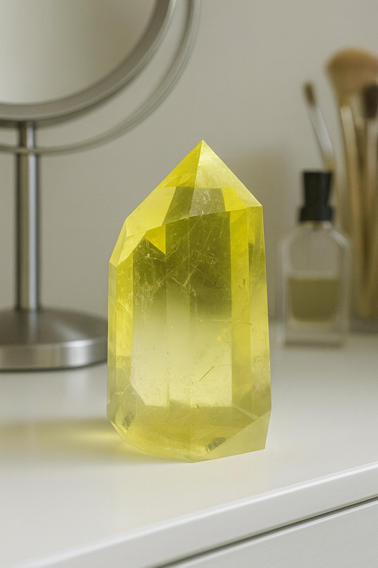 Citrin Spitze (extra klar) - 7cm, 123g