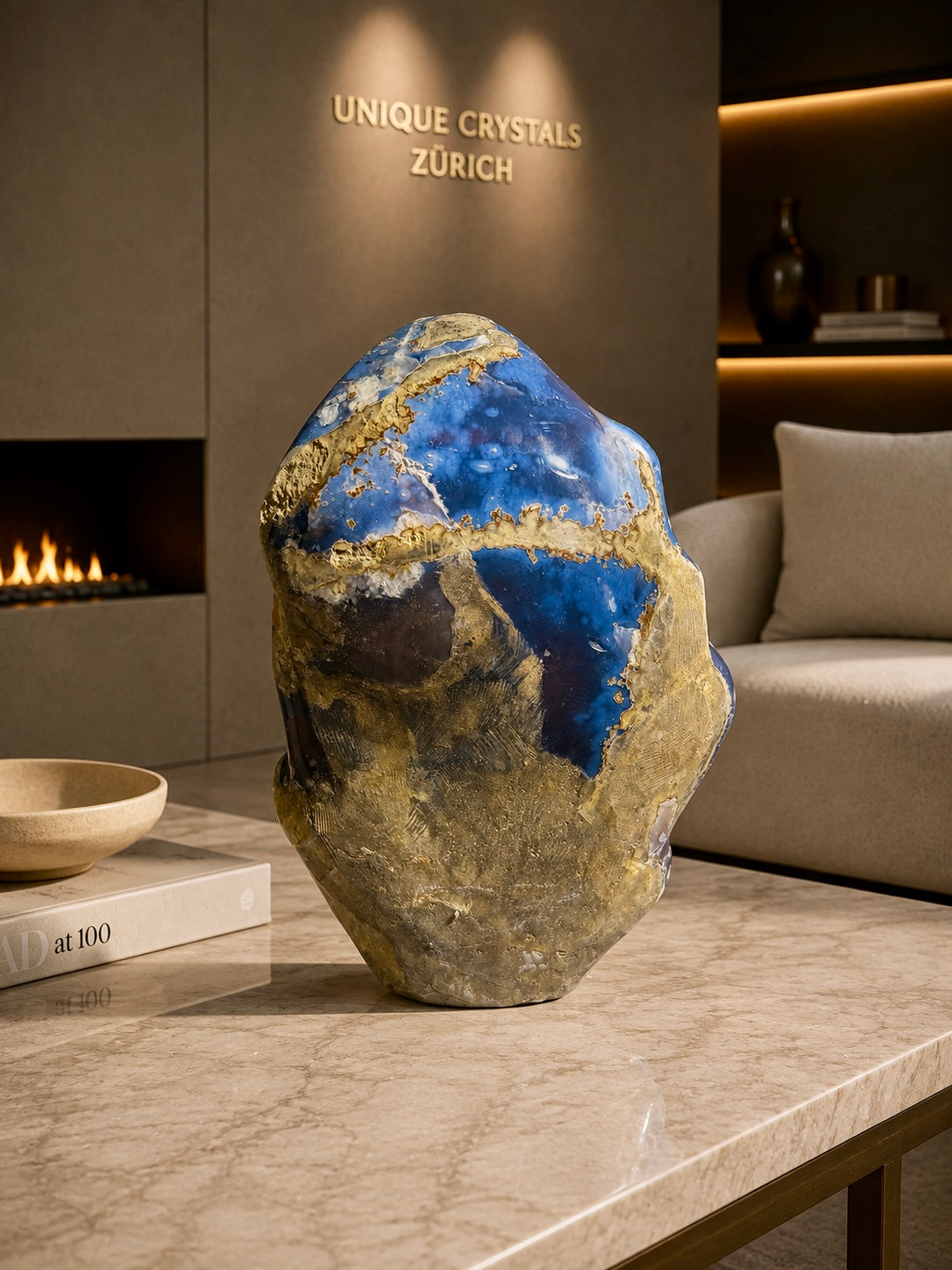 Exklusive Achat Freeform Skulptur 30 cm aus Uruguay – Statement-Piece