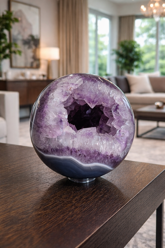 Riesige Wunderschöne Amethyst Kugel – 16,5 cm, 1A-Qualität, aus Brasilien