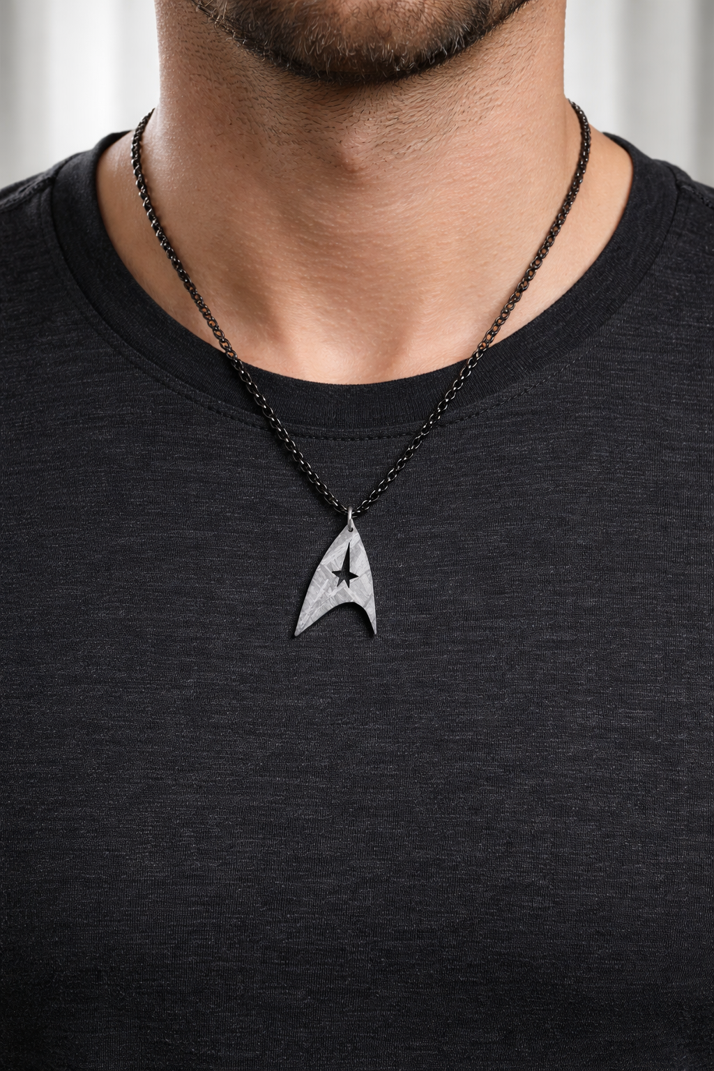 Exklusiver Meteoriten-Anhänger – Sternenflottenabzeichen Star Trek