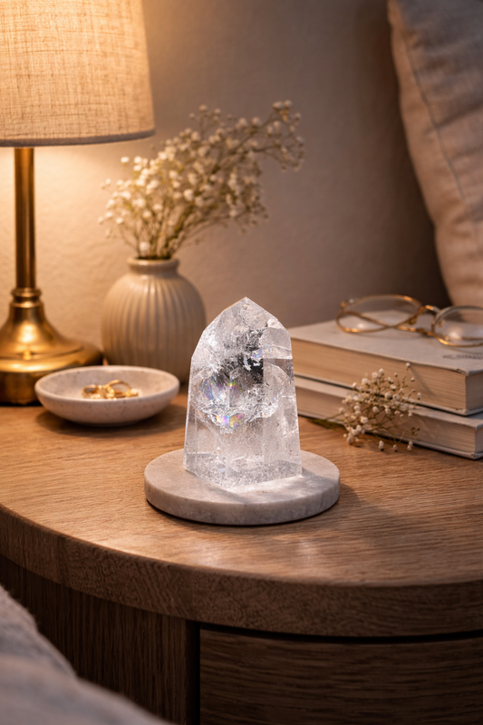 Ultraklare Lemurian Spitze voll mit Regenbogen aus Bahia – 6.7 cm 💎