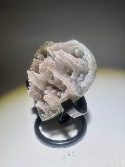 Amethyst Herz mit Stalaktiten - 8.5cm, 232g