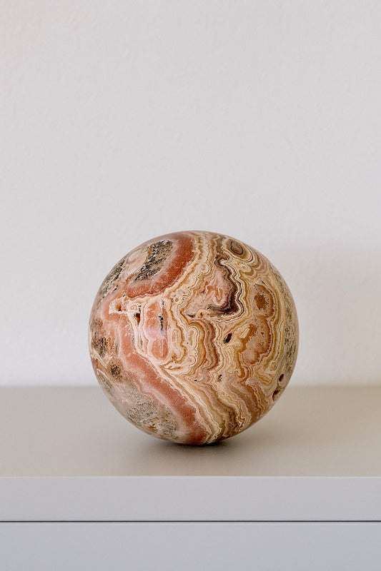 Wunderschöne Rhodochrosit Kugel mit sehr schönem Farbverlauf ✨ 💕 - 4.6cm