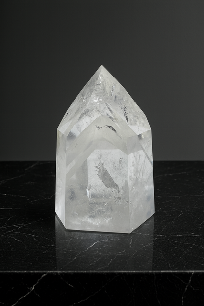 Enchanting Phantom Quartz Point with Rainbow – 7 cm, 177 g Brazil 💎