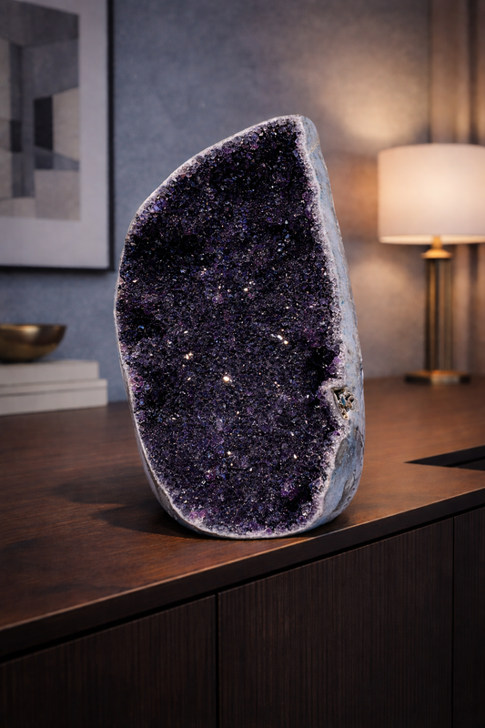Seltener schwarzer Amethyst  - 13.5cm, 824g