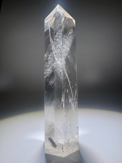 Sehr klare Bergkristall Spitze - 14cm, 265g