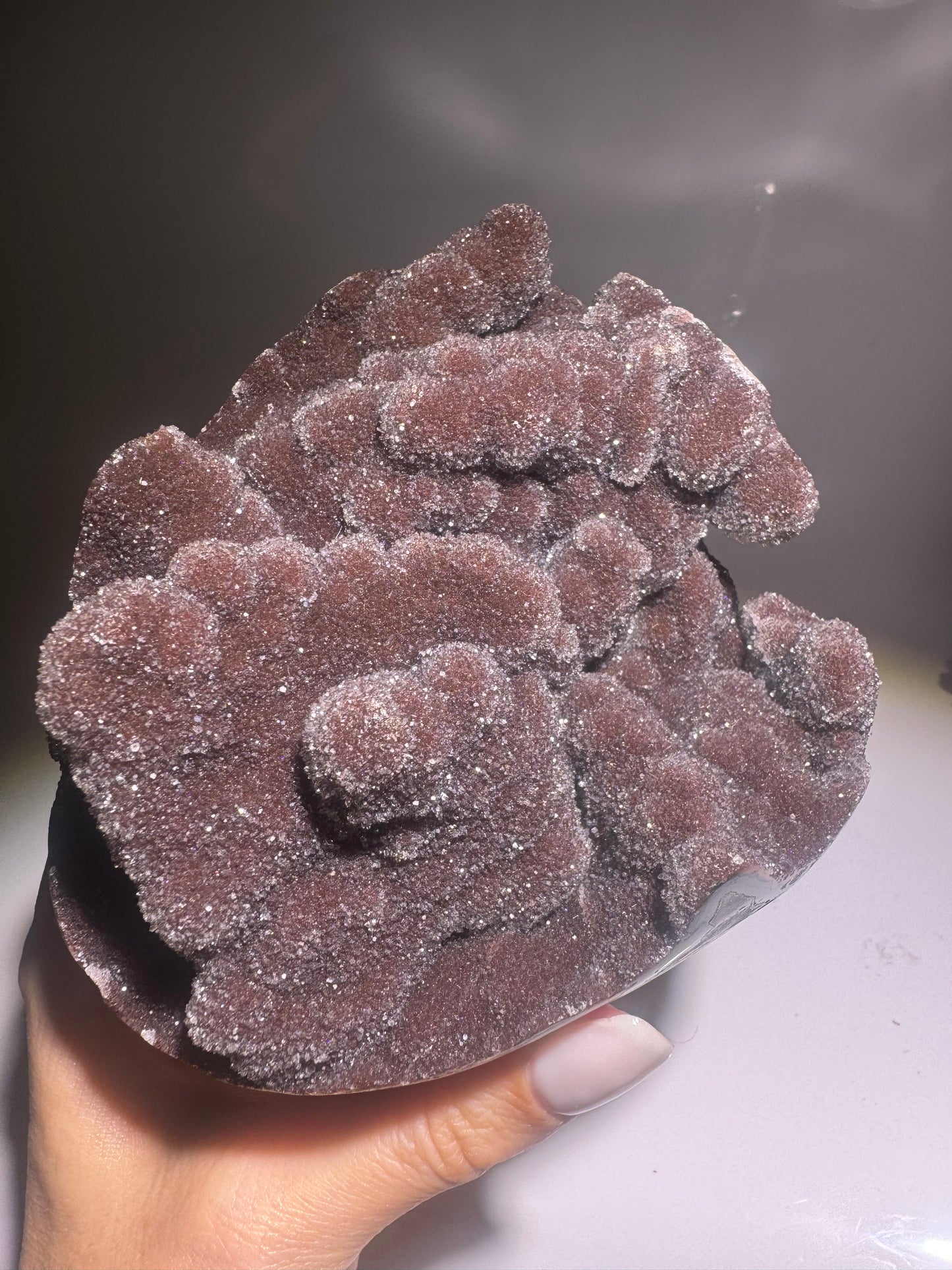 Traumhafter weinroter Amethyst Cupcake - 12cm