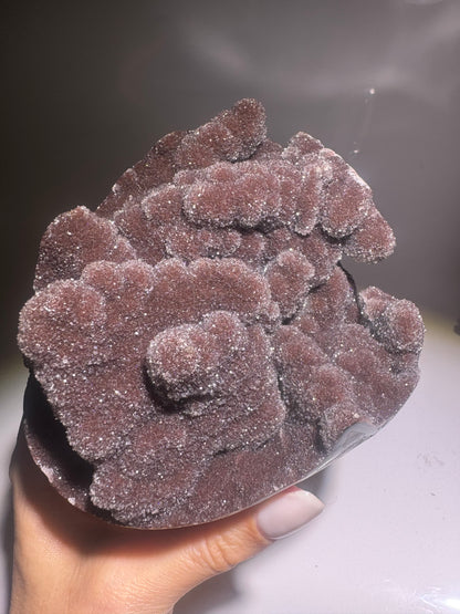 Traumhafter weinroter Amethyst Cupcake - 12cm