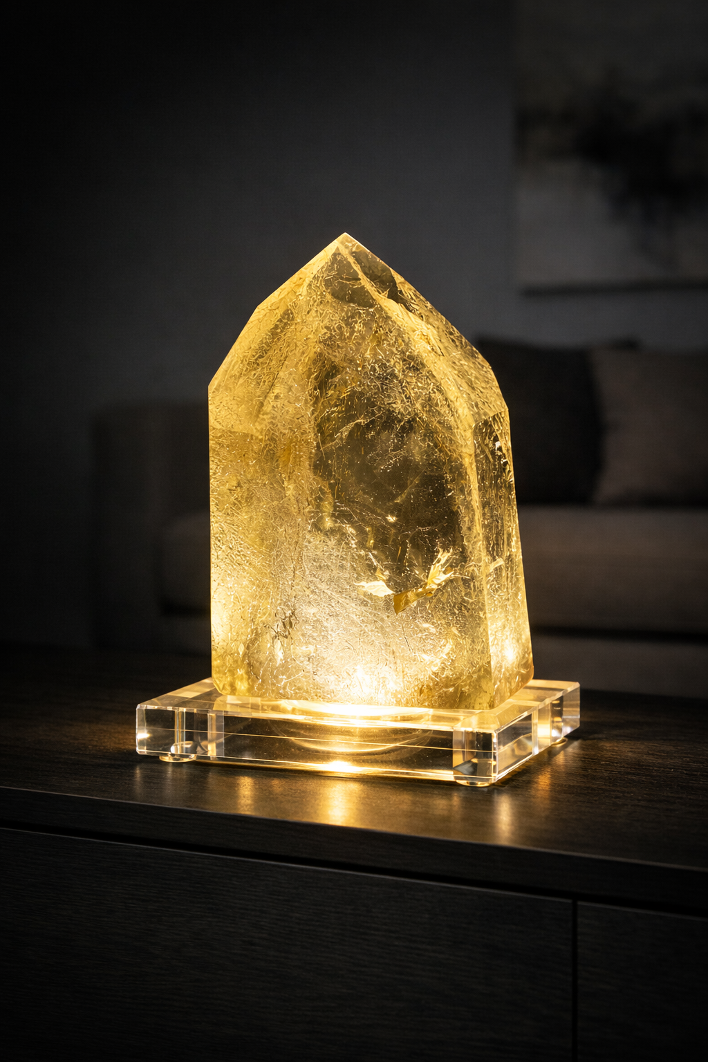 Natürlicher Citrin Kristall 10,3 cm – 343 g Premium Qualität 🍯✨