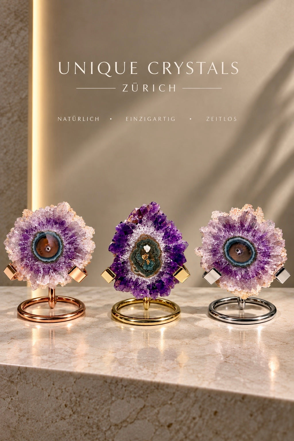 1. Amethyst-Blume aus Uruguay – natürliche Kristallblüte Premium Qualität