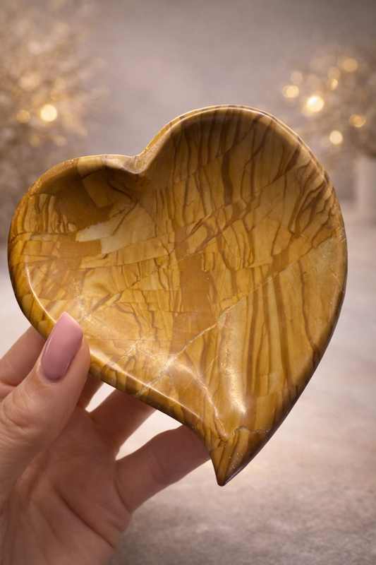 Picture Jasper-Schale in Herzform 🤎