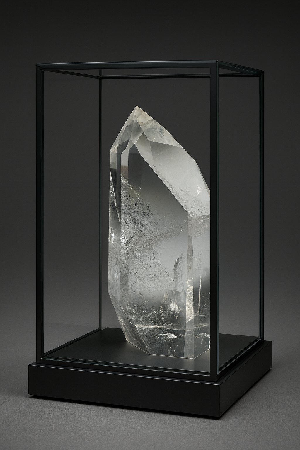 Grosse klare Phantom-Quarz-Spitze 💎 - 11.5cm, 329g