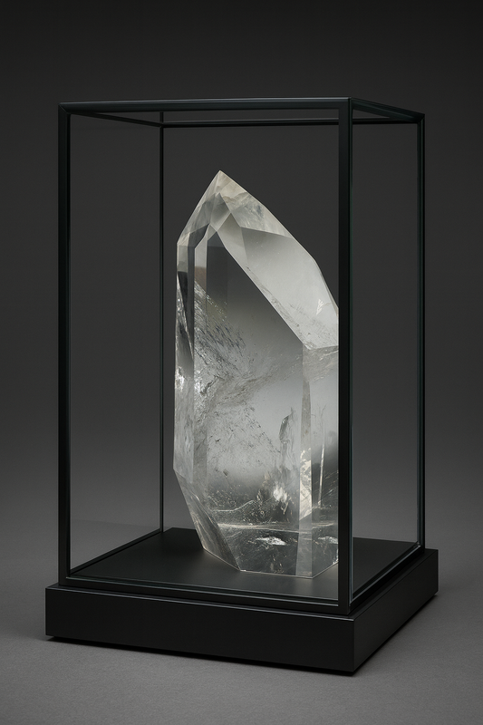 Grosse klare Phantom-Quarz-Spitze 💎 - 11.5cm, 329g