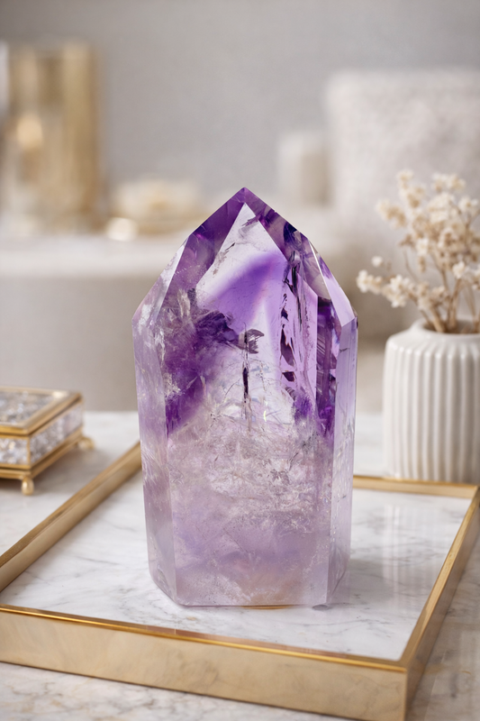 Wunderschöner Phantom Amethyst (extra Qualität) 💜 - 8.5cm