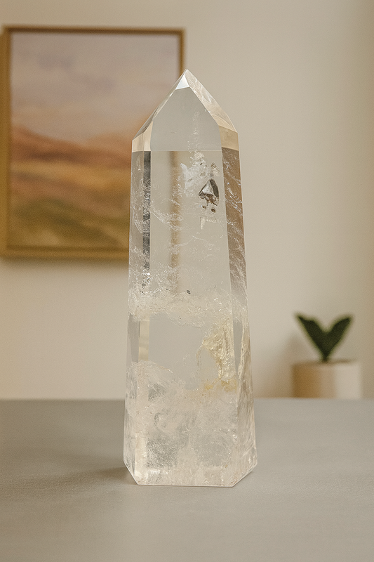 Bergkristallspitze (extra klar) - 16cm, 730g