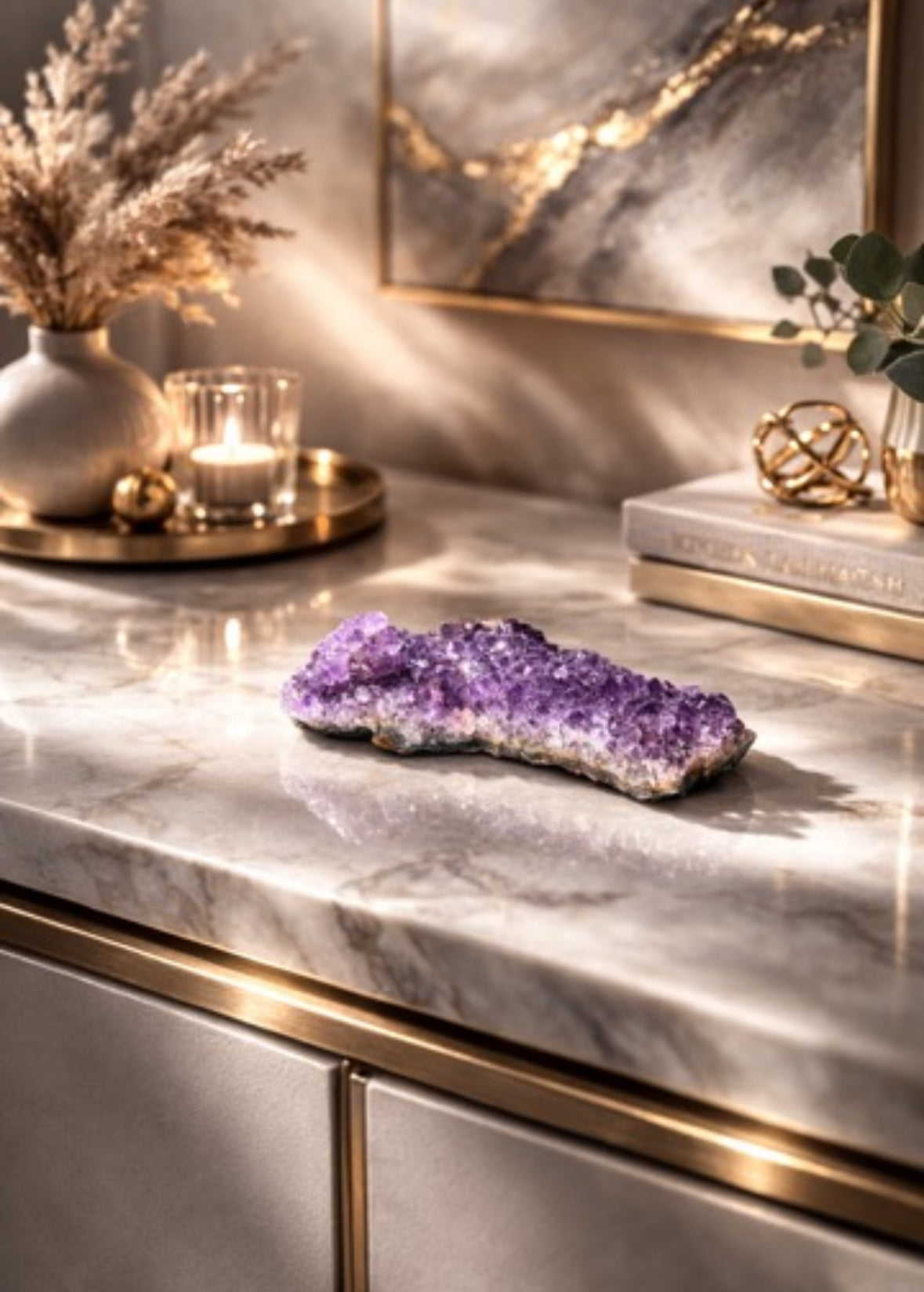 Uruguay Amethyst 13 x 7,5 cm – 271 g Naturgewachsene Kristallformation