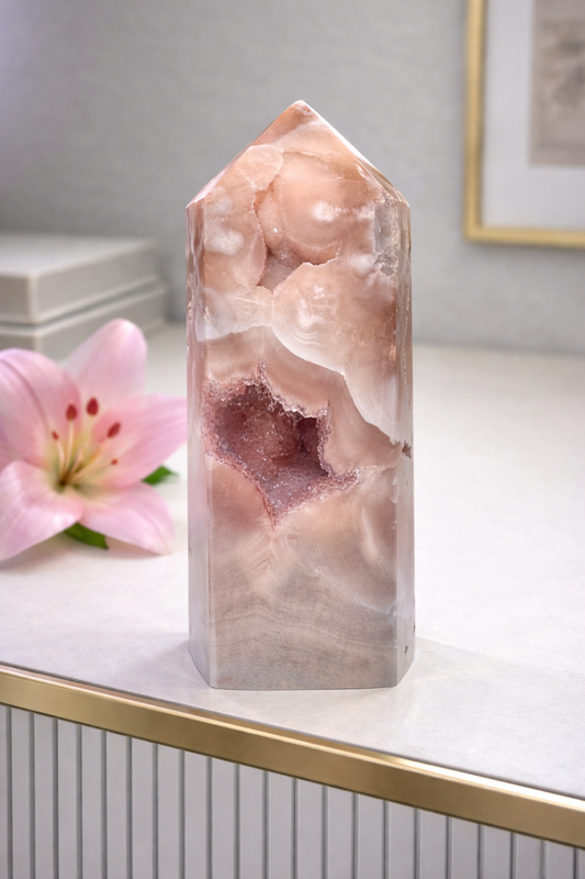 Exklusive Pink Amethyst Spitze 13,5 cm – 574 g 💖 Rosa Kristall – Brasilien