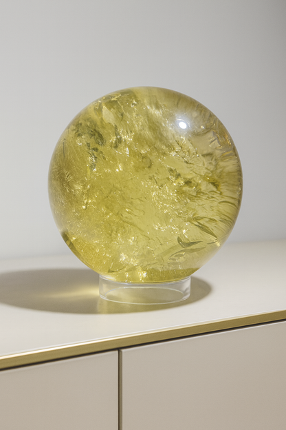 Sphère de citrine exclusive très claire - 9 cm, 1,05 kg 