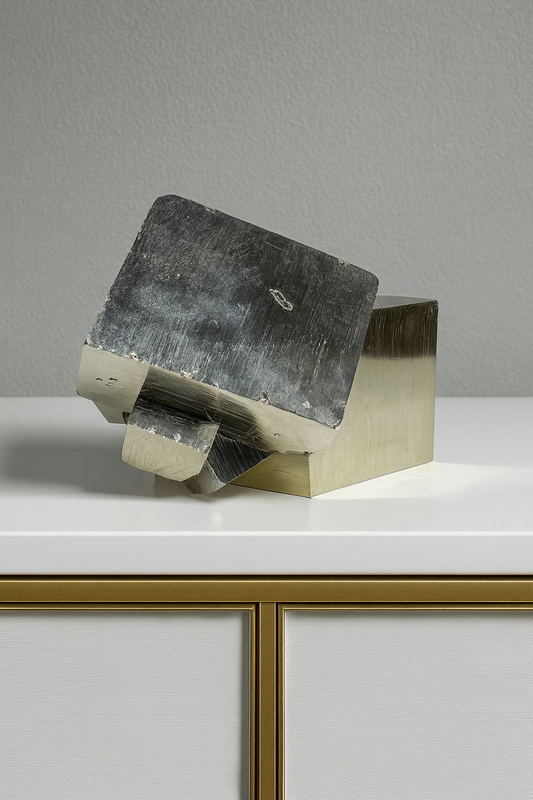 Perfekter Pyrit Kubus - 7x7x8cm
