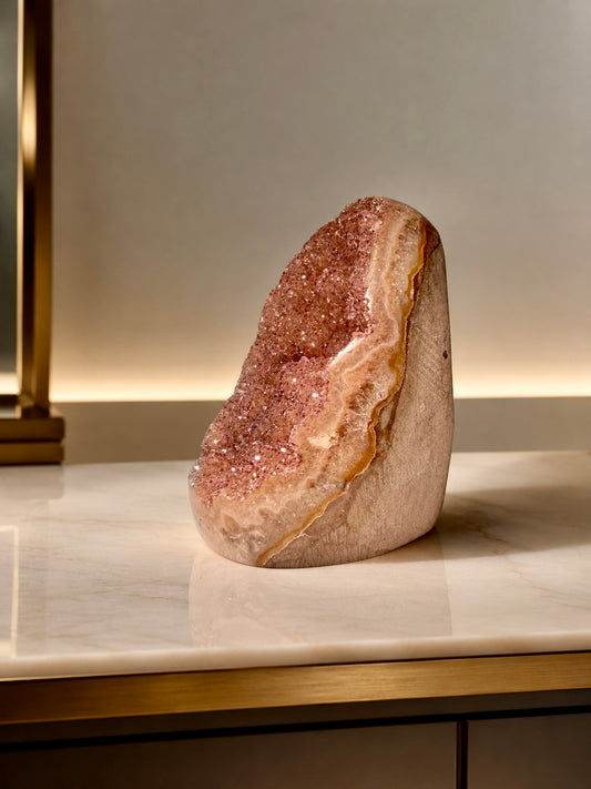 Rainbow Amethyst Cutbase - 6.5cm, 181g