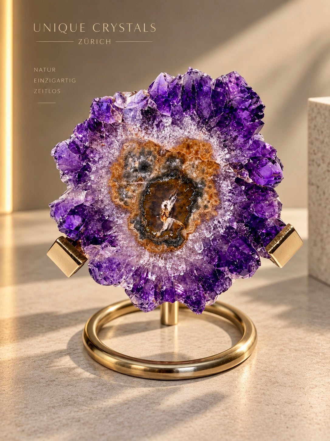 Amethyst-Blüten aus Stalaktiten – 4 zarte Naturunikate