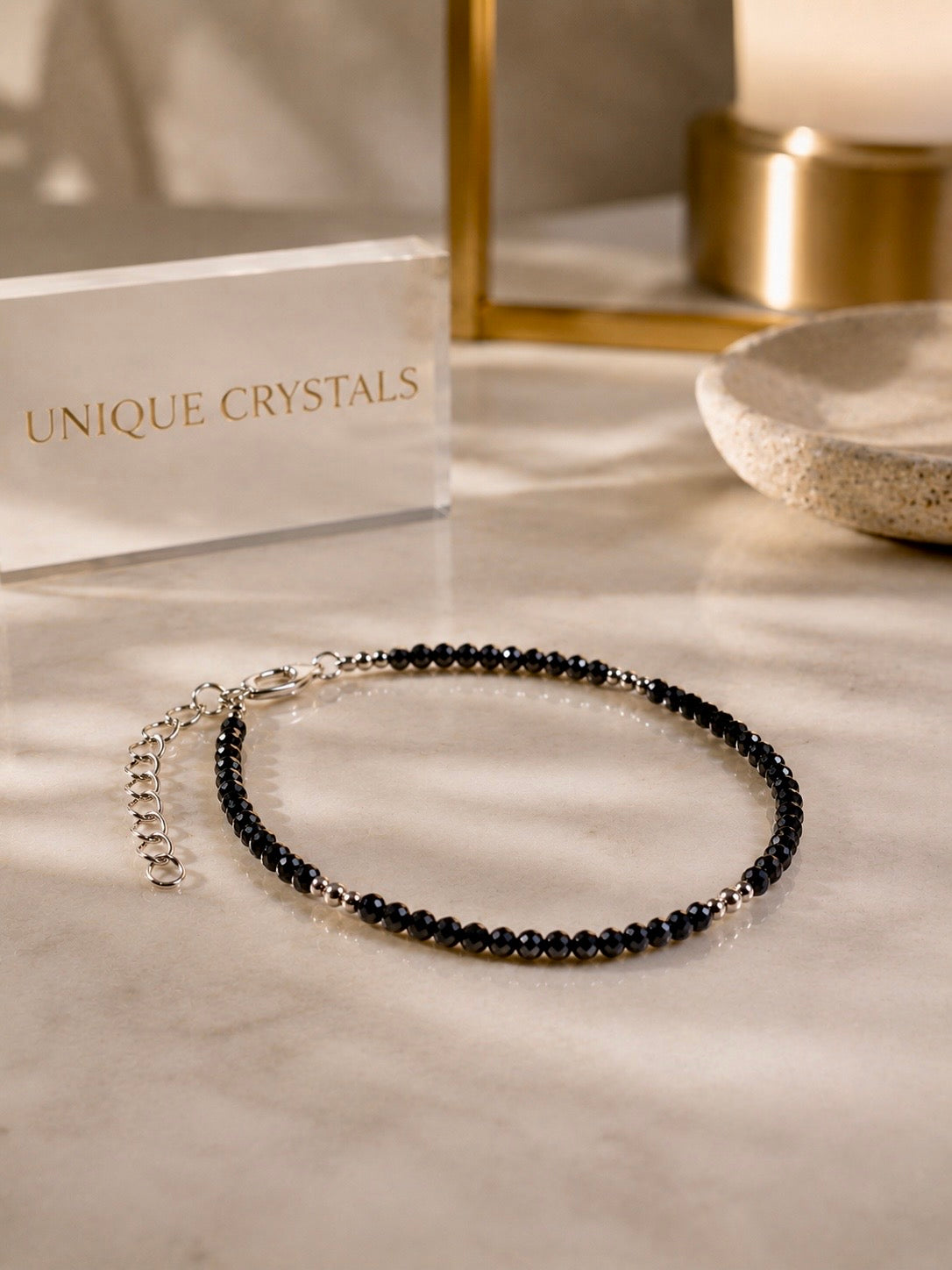 Bracciale sfaccettato in tormalina – Protezione, eleganza e radicamento 🌌
