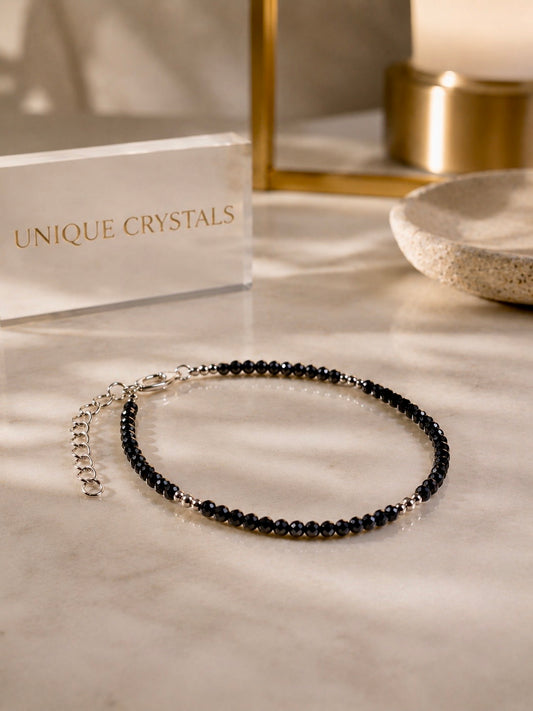 Bracciale sfaccettato in tormalina – Protezione, eleganza e radicamento 🌌