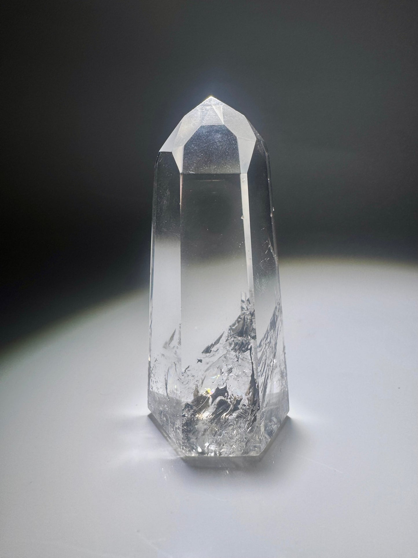 Lemurian Quarz Spitze – extra klar, poliert