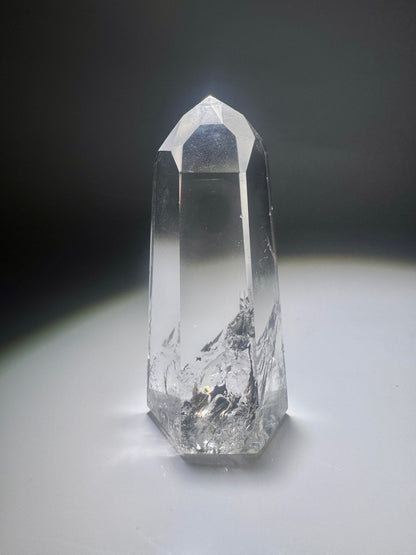 Lemurian Quarz Spitze – extra klar, poliert