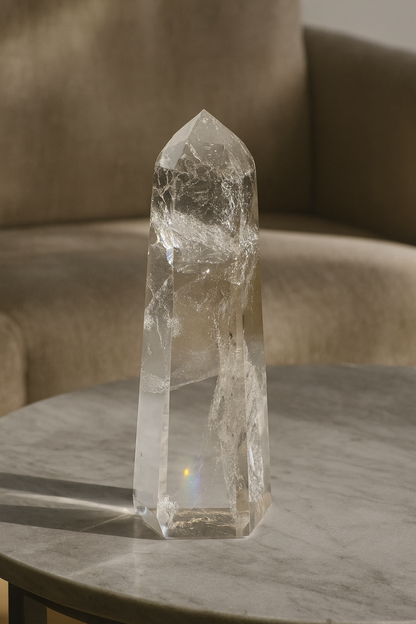 Bergkristallspitze (ultra klar!) - 21cm, 993g