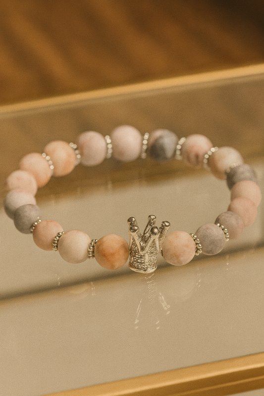 Rhodonit Edelstein-Armband – Handgeknüpft, 17 cm oder 19 cm 💗✨