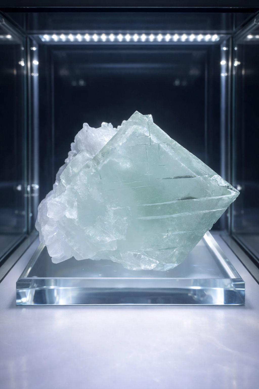 Fluorite Fantasma Esclusiva in Vetro – 7,5 cm, 274 g, qualità di pietra preziosa trasparente