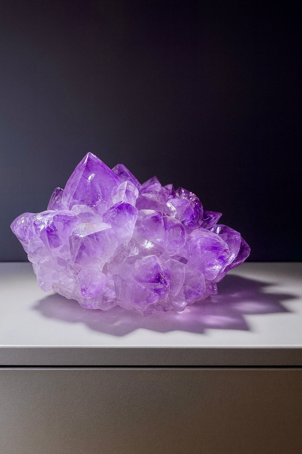 Amethyst Stalaktit Blüte 9,5 cm aus Uruguay