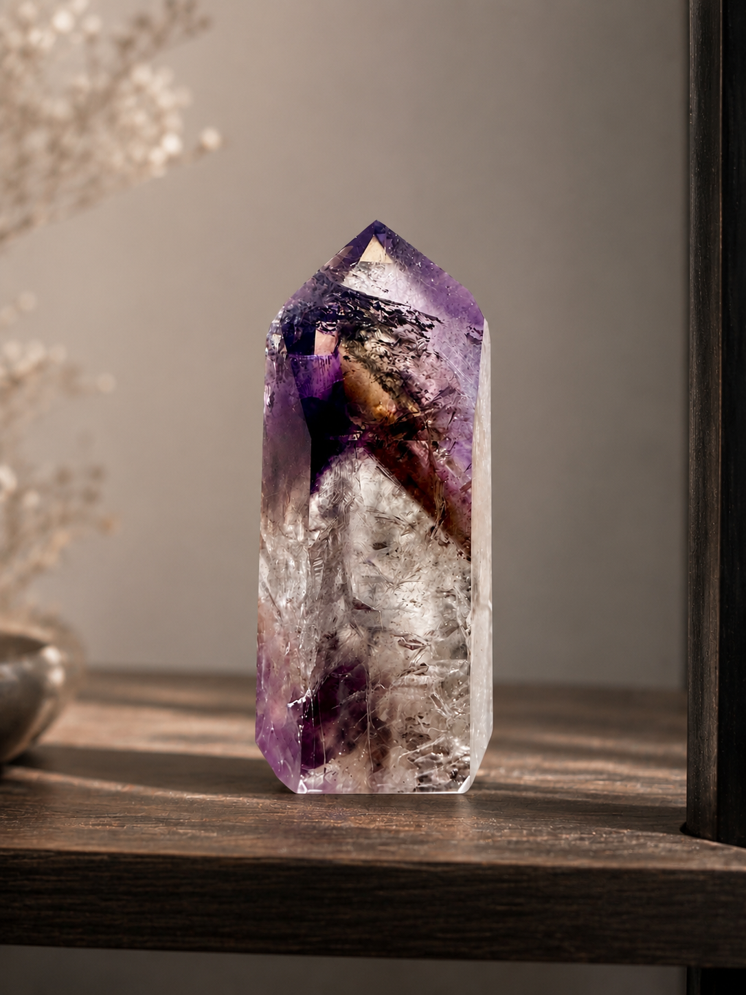 Ametista Fantasma con Ametrina 10,6 cm, 322 g - Qualità Superiore