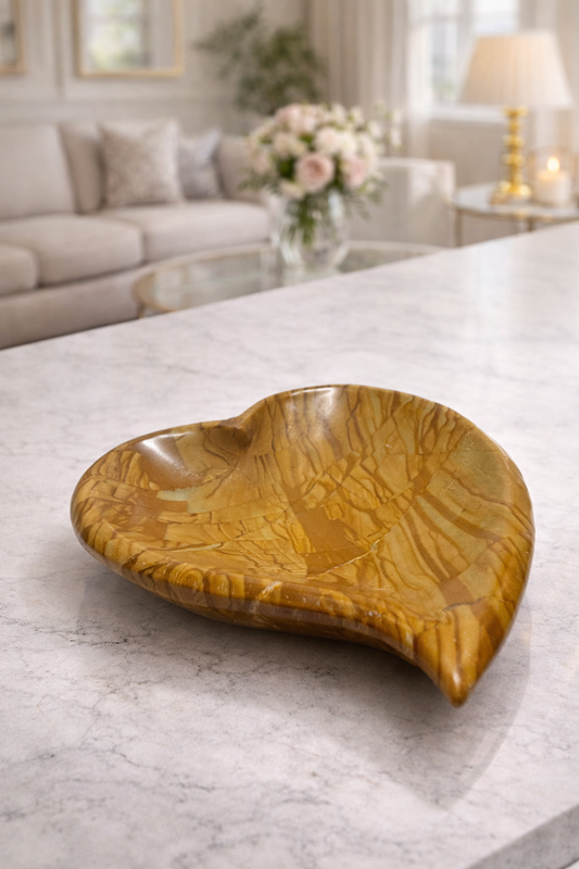 Picture Jasper-Schale in Herzform 🤎