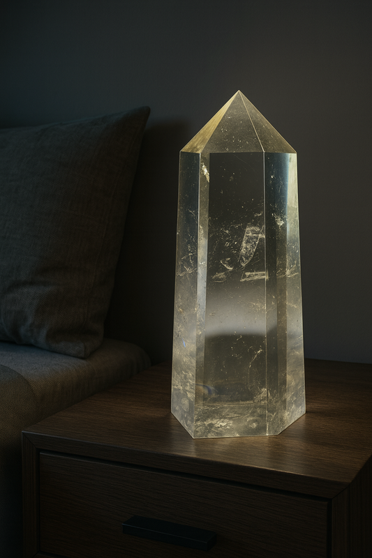 Citrin Spitze (extra klar) - 13cm, 380g