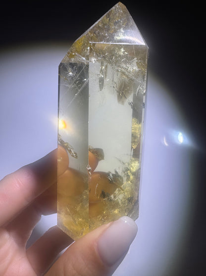 Pointe de citrine (extra claire) - 10 cm, 282 g