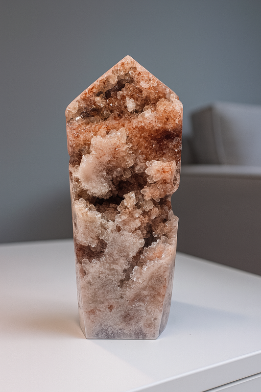 Pink Amethyst Kristall 💖 13 cm – Rosa Edelstein aus Brasilien