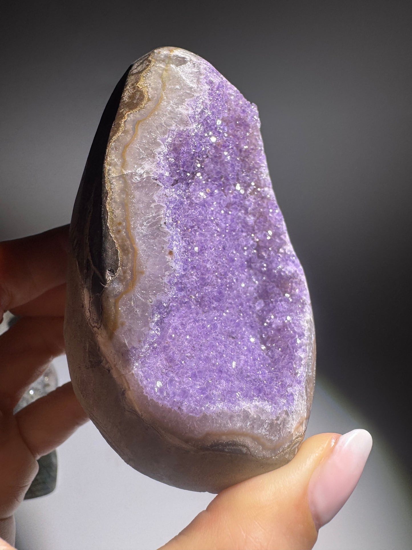 Rainbow Amethyst Cutbase - 7.5cm, 372g