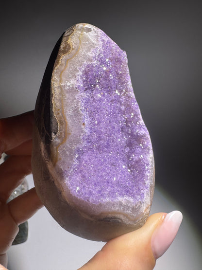 Rainbow Amethyst Cutbase - 7.5cm, 372g