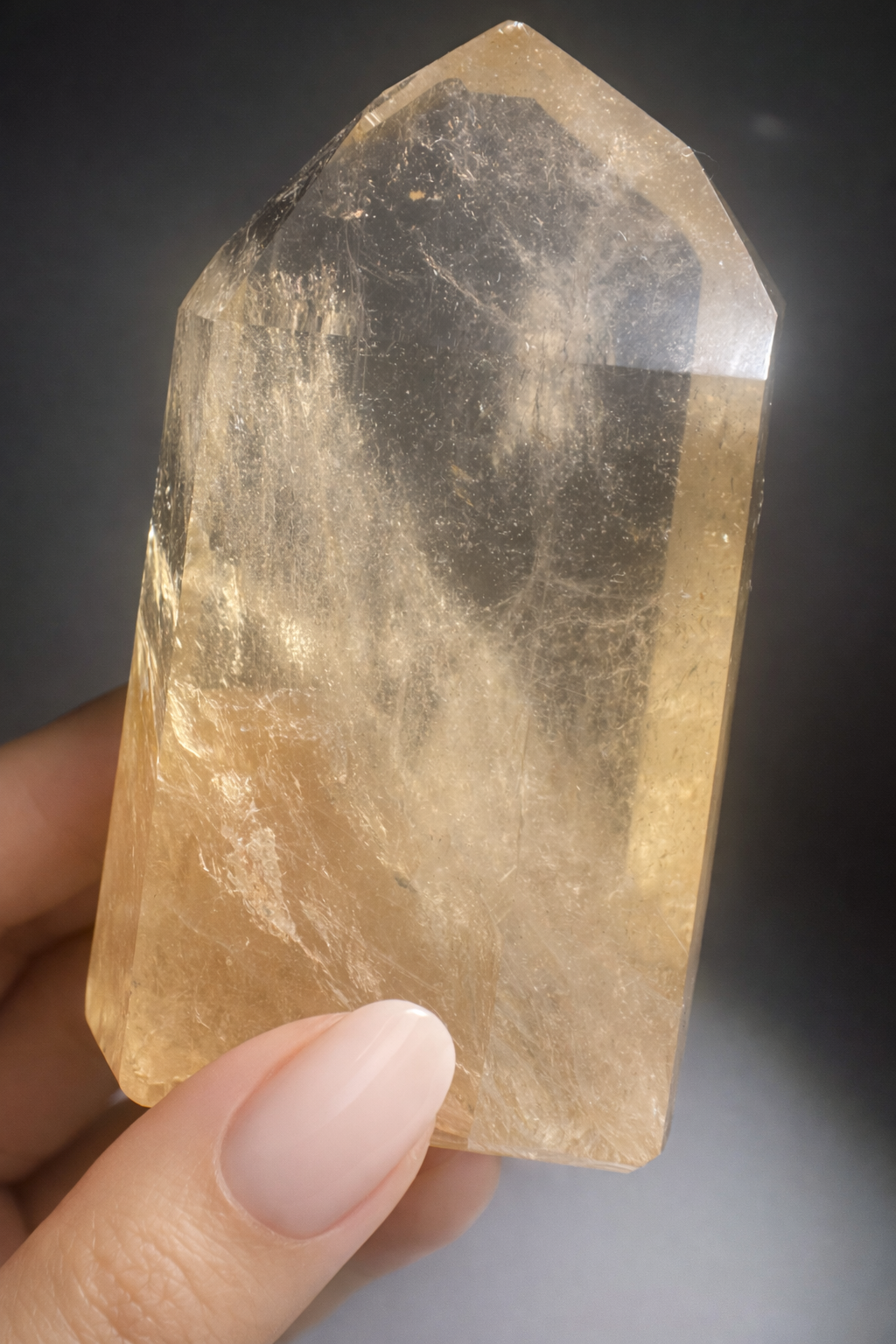 Citrin Kristall 7,9 cm – 150 g Naturkraft aus Brasilien I Premium Qualität