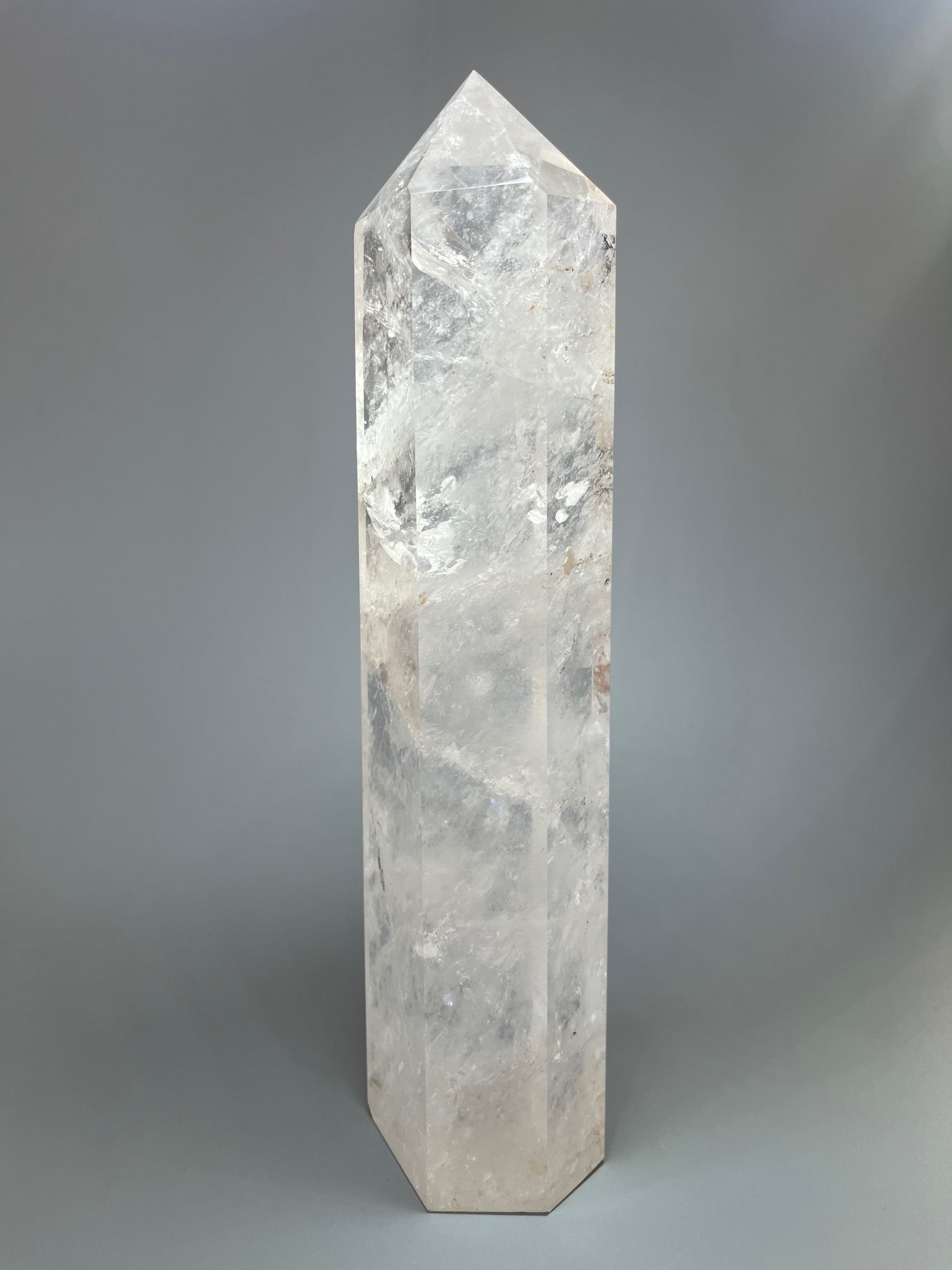 Riesige Bergkristall Spitze 29 cm 1.99 kg | 1A-Qualität extra klarer Quarz aus Brasilien