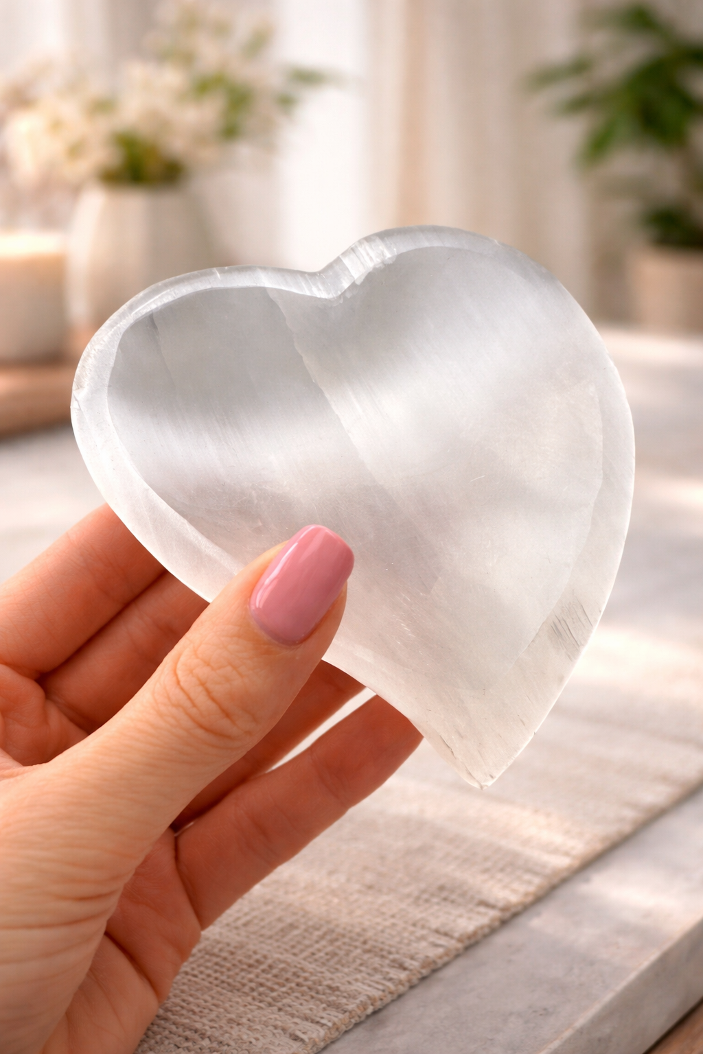 Selenit Schale Herzform 🤍
