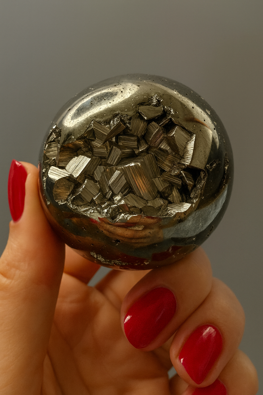 Exklusive Pyrit Kugel - 5cm, 272g